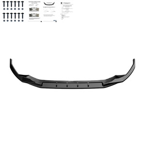 Front Splitter Gloss Black V1 - AUDI A3 S-Line / S3 8Y  - 2021-2024