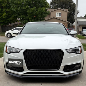 Front Splitter Gloss Black - AUDI A5 S-line / S5 8T Facelift 2013-2016 with ABE TÜV