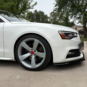 Front Splitter Gloss Black - AUDI A5 S-line / S5 8T Facelift 2013-2016 with ABE TÜV