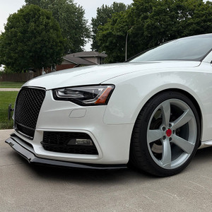 Front Splitter Gloss Black - AUDI A5 S-line / S5 8T Facelift 2013-2016 with ABE TÜV