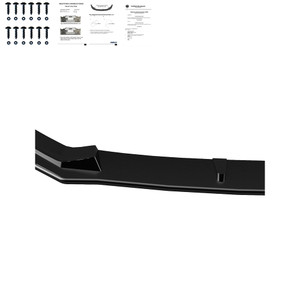 Front Splitter Gloss Black - AUDI A3 S-Line / S3 8V Sedan 2017-2020