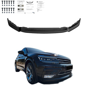 Front Splitter Gloss Black - VW VOLKSWAGEN Tiguan MK2 R-Line 2015-2020 with ABE TÜV
