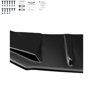 Front Splitter Gloss Black - VW VOLKSWAGEN Arteon R-line 2017+ with ABE TÜV