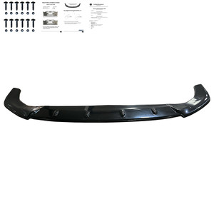 Front Splitter Gloss Black - VW VOLKSWAGEN Golf MK8 GTI / GTE / R-Line 2020-2024 v2 with ABE TÜV
