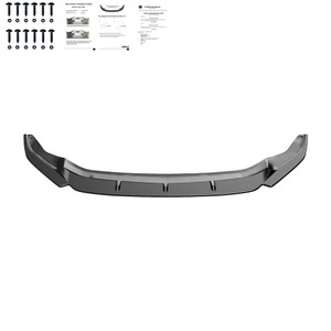 Front Splitter Gloss Black - VW VOLKSWAGEN Golf MK7.5 R 2017-2020 Version 3 with ABE TÜV