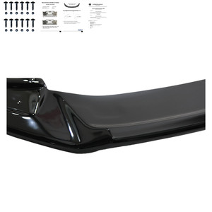 Front Splitter Gloss Black - VW VOLKSWAGEN Golf MK7.5 R 2017-2020 v2 with ABE TÜV