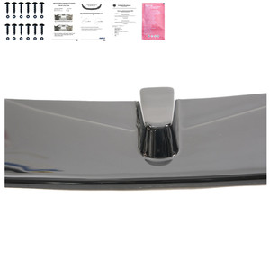 Front Splitter Gloss Black - BMW 3 Series F30 M-Pack 2012-2019 w / Flaps with ABE TÜV