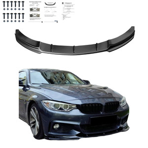 Front Splitter Gloss Black - BMW 4 Series F32 / F33 / F36 M-Pack 2013-2019 with ABE TÜV