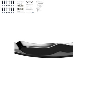 Front Splitter Gloss Black - BMW 3 Series E92 / E93 M-Sport 2010-2013 with ABE TÜV