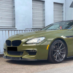 Front Splitter Gloss Black - BMW 6 Series F06 / F12 / F13 Facelift M-Pack 2013-2018 with ABE TÜV