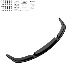 Front Splitter Gloss Black - BMW 6 Series F06 / F12 / F13 Facelift M-Pack 2013-2018 with ABE TÜV