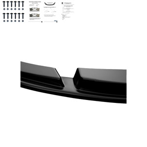 Front Splitter Gloss Black - BMW 6 Series F06 / F12 / F13 Facelift M-Pack 2013-2018 with ABE TÜV