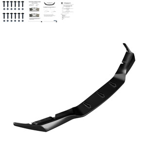Front Splitter Gloss Black - BMW M5 Series F90 Prefacelift 2018-2020 with ABE TÜV