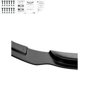 Front Splitter Gloss Black - BMW 3 Series F34 GT 335i M-Pack 2012-2017 with ABE TÜV
