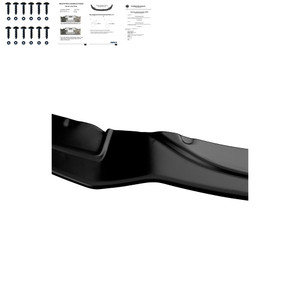 Front Splitter Gloss Black - BMW 5 Series F10 / F11 M-Pack 2011-2016 v2 with ABE TÜV