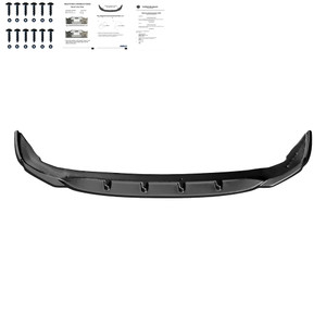 Front Splitter Gloss Black - BMW 2 Series F44 Gran Coupe M-Pack / M235i 2019+ with ABE TÜV