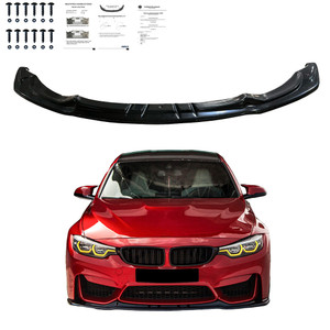 Front Splitter Gloss Black - BMW M3 Series F80 2014-2018 with ABE TÜV