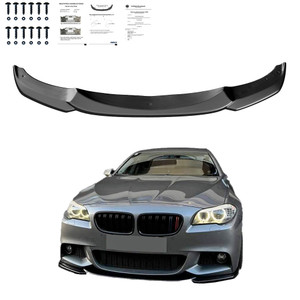 Front Splitter Gloss Black - BMW 5 Series F10 / F11 M-Pack 2011-2016 with ABE TÜV