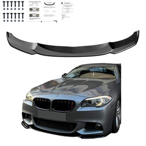 Front Splitter Gloss Black - BMW 5 Series F10 / F11 M-Pack 2011-2016 with ABE TÜV