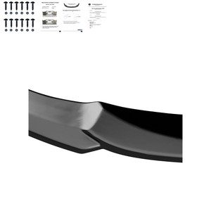 Front Splitter Gloss Black - BMW 5 Series F10 / F11 M-Pack 2011-2016 with ABE TÜV