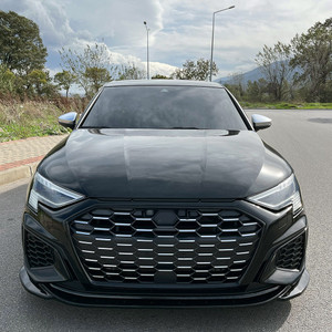 Front Splitter Gloss Black - AUDI A3 S-Line / S3 8Y 2021-2024 v2 with ABE TÜV