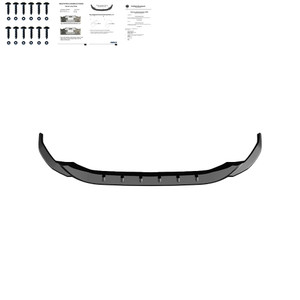 Front Splitter Gloss Black - AUDI A3 S-Line / S3 8Y 2021-2024 v2 with ABE TÜV