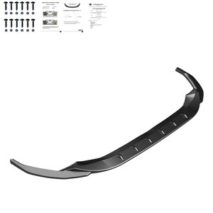 Front Splitter Gloss Black - AUDI A3 S-Line / S3 8Y 2021-2024 v2 with ABE TÜV