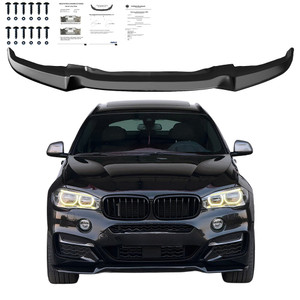 Front Splitter Gloss Black - BMW X6 M-Pack F16 2014-2019 with ABE TÜV