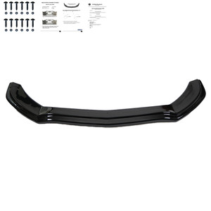 Front Splitter Gloss Black - MERCEDES C Class W205 C43 AMG Sedan-Estate 2016-2018 with ABE TÜV