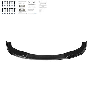Front Splitter Gloss Black - BMW 5 Series E60 E61 M-Pack 2003-2010 with ABE TÜV