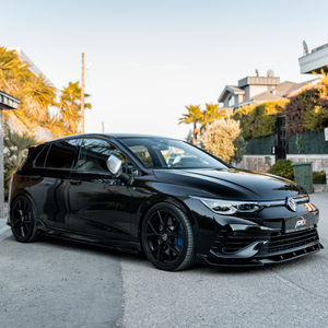 Front Lip Spoiler Gloss Black for VW Golf Mk8 R