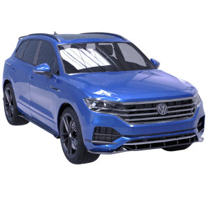 Front Lip Spoiler Gloss Black for VW Touareg Mk3 R-Line