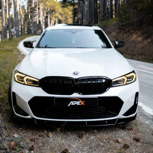 Front Lip Spoiler Gloss Black for BMW 3 Series G20/G21 M-Pack Facelift
