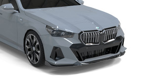 Front Lip Spoiler Gloss Black for BMW 5 Series G60