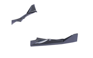 Rear Side Splitter Gloss Black (2 pcs) for Audi SQ8 Mk1