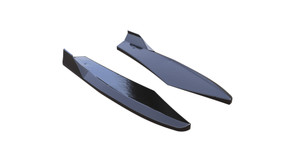 Rear Side Splitter Gloss Black (2 pcs) for Audi A3 S-Line Sedan 8Y Facelift