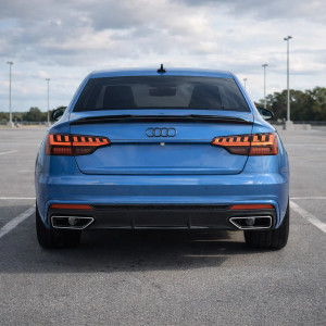 Trunk Spoiler Gloss Black for Audi A4 S-Line / S4 B9 Facelift