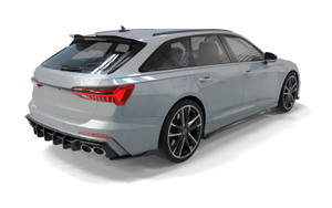 Rear Diffuser Gloss Black for Audi S6 C8 / C8 Facelift Sedan & Avant