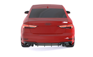 Rear Diffuser Gloss Black for Audi S3 Sedan 8V Facelift