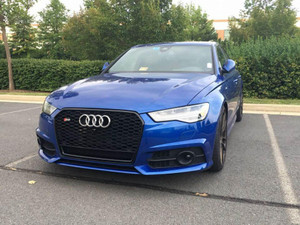 Audi RS7 Style Honeycomb Front Grille - Black Quattro Style| (2016-2018) C7.5 A7/S7 - EST-14-158