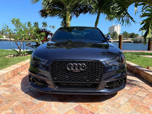 Audi RS7 Style Honeycomb Front Grille - Black Quattro Style| (2016-2018) C7.5 A7/S7 - EST-14-158
