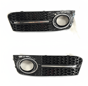 AUDI HONEYCOMB SILVER SIDE FOG LIGHT MESH GRILLES | (2009-2012) B8 A4 - EuroSport Tuning