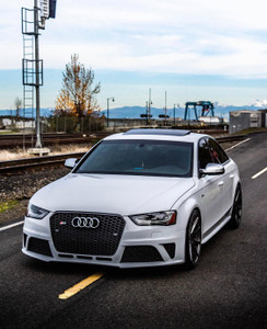 Audi RS4 Honeycomb Front Grille - Black | (2013-2016) B8.5 A4/S4 - EST-14-147