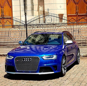 Audi RS4 Honeycomb Front Grille - Chrome | (2013-2016) B8.5 A4/S4 - EST-14-148