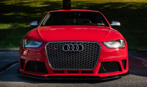 Audi RS4 Honeycomb Front Grille - Chrome | (2013-2016) B8.5 A4/S4 - EST-14-148