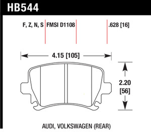 Motorsports Brake Pads - HT-10 | HB544S.628