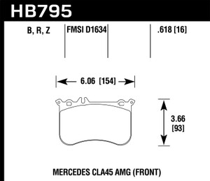 Street Brake Pads - HPS 5.0 | HB795B.618