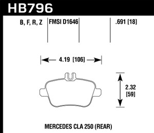 Street Brake Pads - HPS 5.0 | HB796B.691