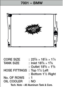 High Performance Aluminum Radiator | CSF7001