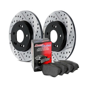 StopTech Street Axle Pack, Drilled and Slotted, Front Brake Kit | 938.39006